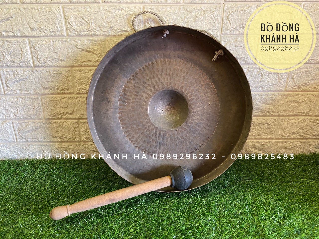 Chiêng Đồng vàng nhỏ đường kính 33cm