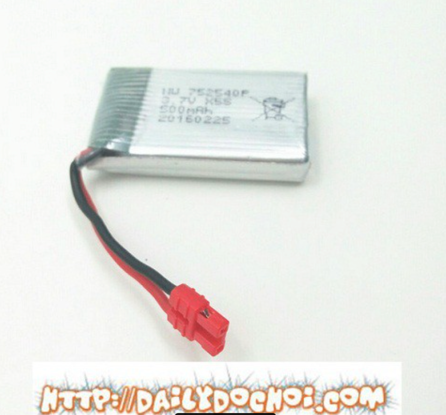 PIN P34B PIN DÀNH CHO MÁY BAY SYMA X5HC, X5HW 3.7V 500mah