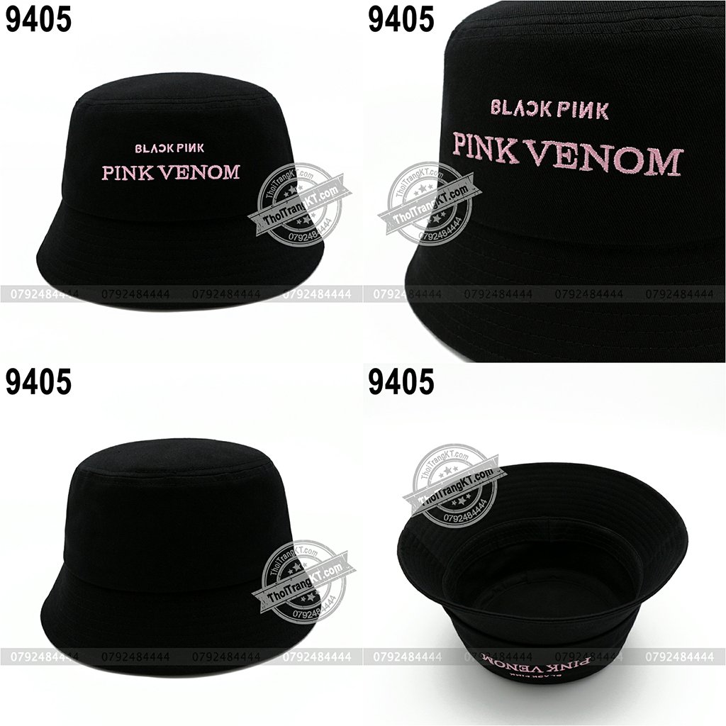 [SIÊU HOT] Combo 2 Nón PINK VENOM Black Pink màu đen