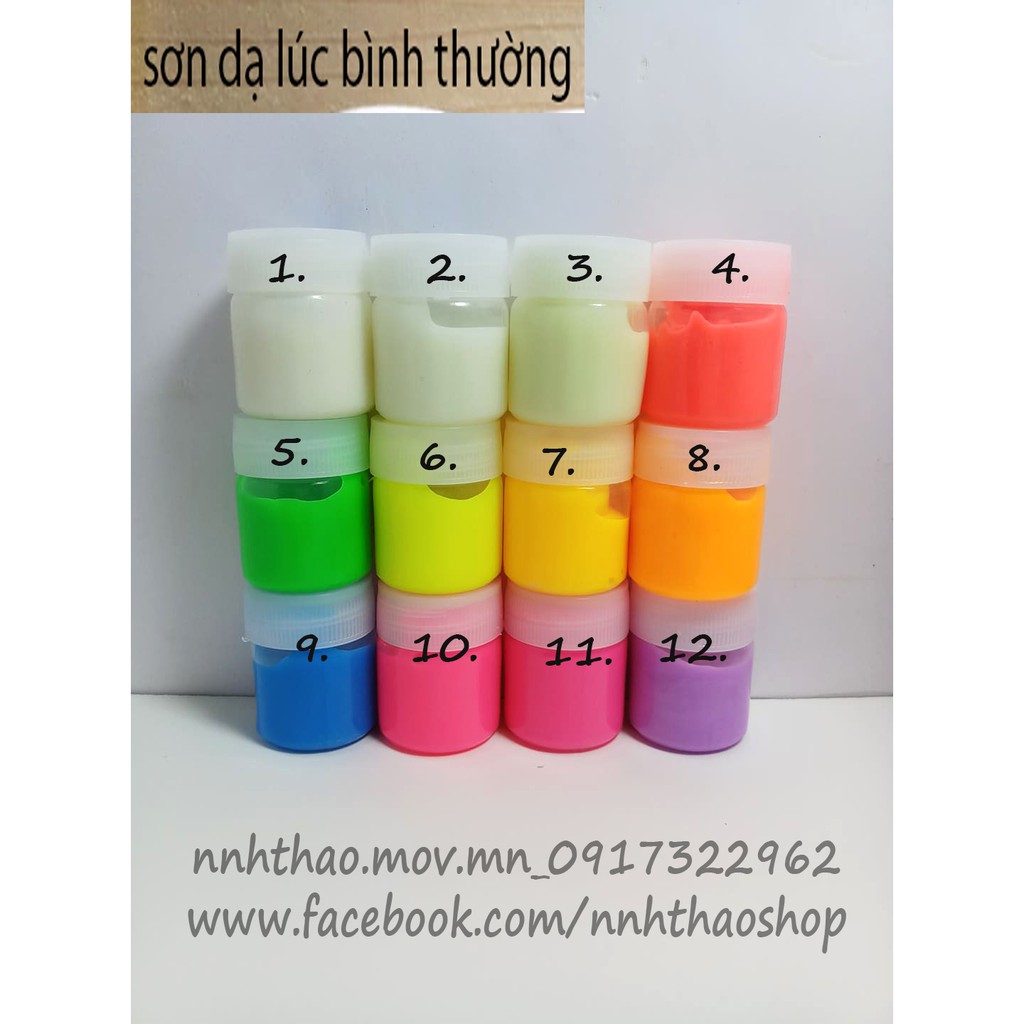 Sơn Dạ Quang / Màu Dạ Quang Hũ 20Ml