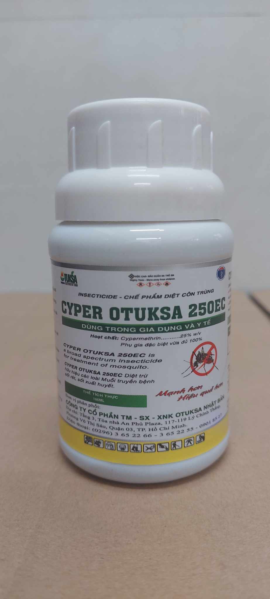 (Chính hãng) THUỐC DIỆT MUỖI & CÔN TRÙNG CYPER OTUKSA 250EC - 100ml