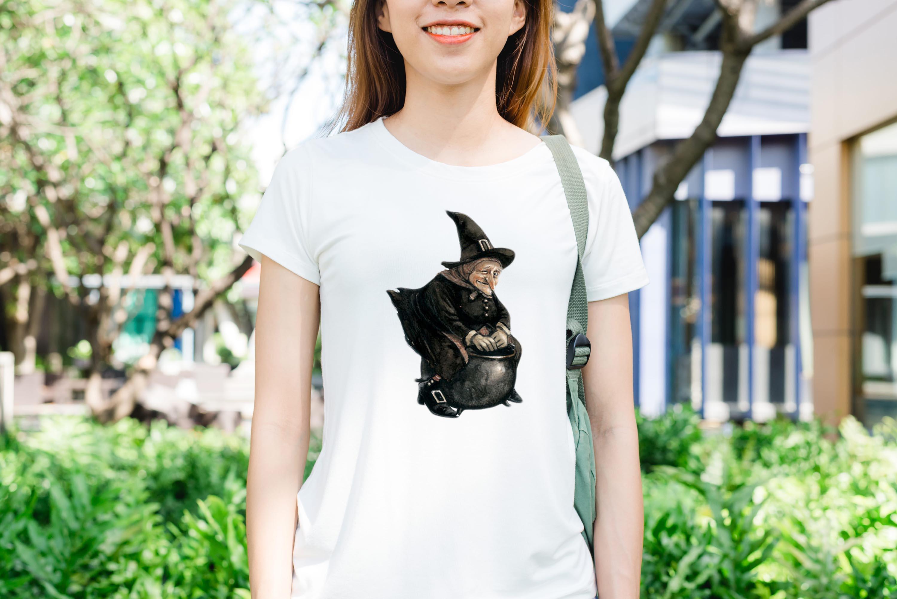 [HCM]Áo thun in hình  phù thủy già nua