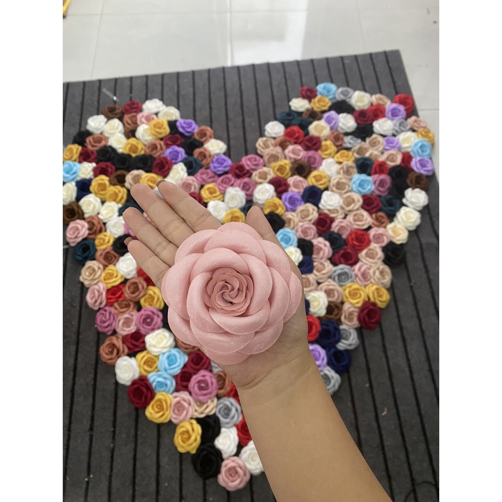 Hoa cài áo,  Hoa Hồng Cài Áo [HANN HANDMADE - Hoa cài áo, phụ kiện thời trang sỉ]