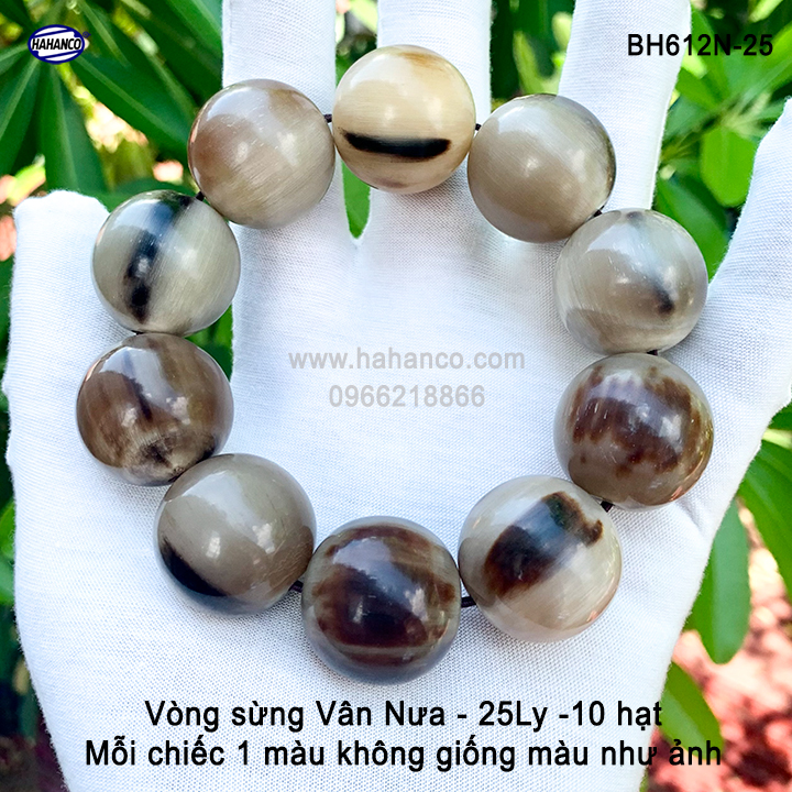 Vòng tay sừng trâu & bò châu phi phong thủy - tài lộc - bình an - bh612