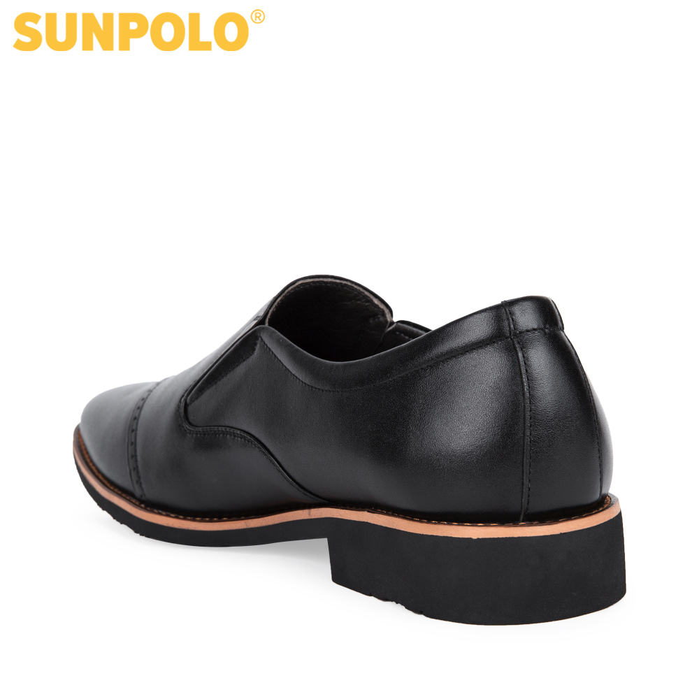 Giày nam da bò công sở SUNPOLO SPH309 (Đen, Nâu)