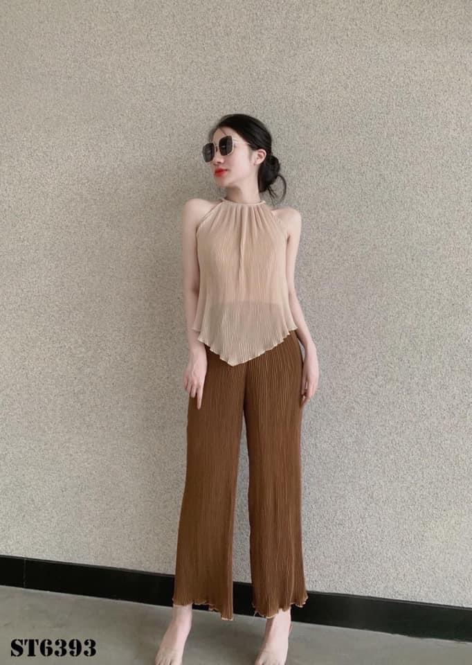 Yếm lụa dập ly quần dài siêu xinh