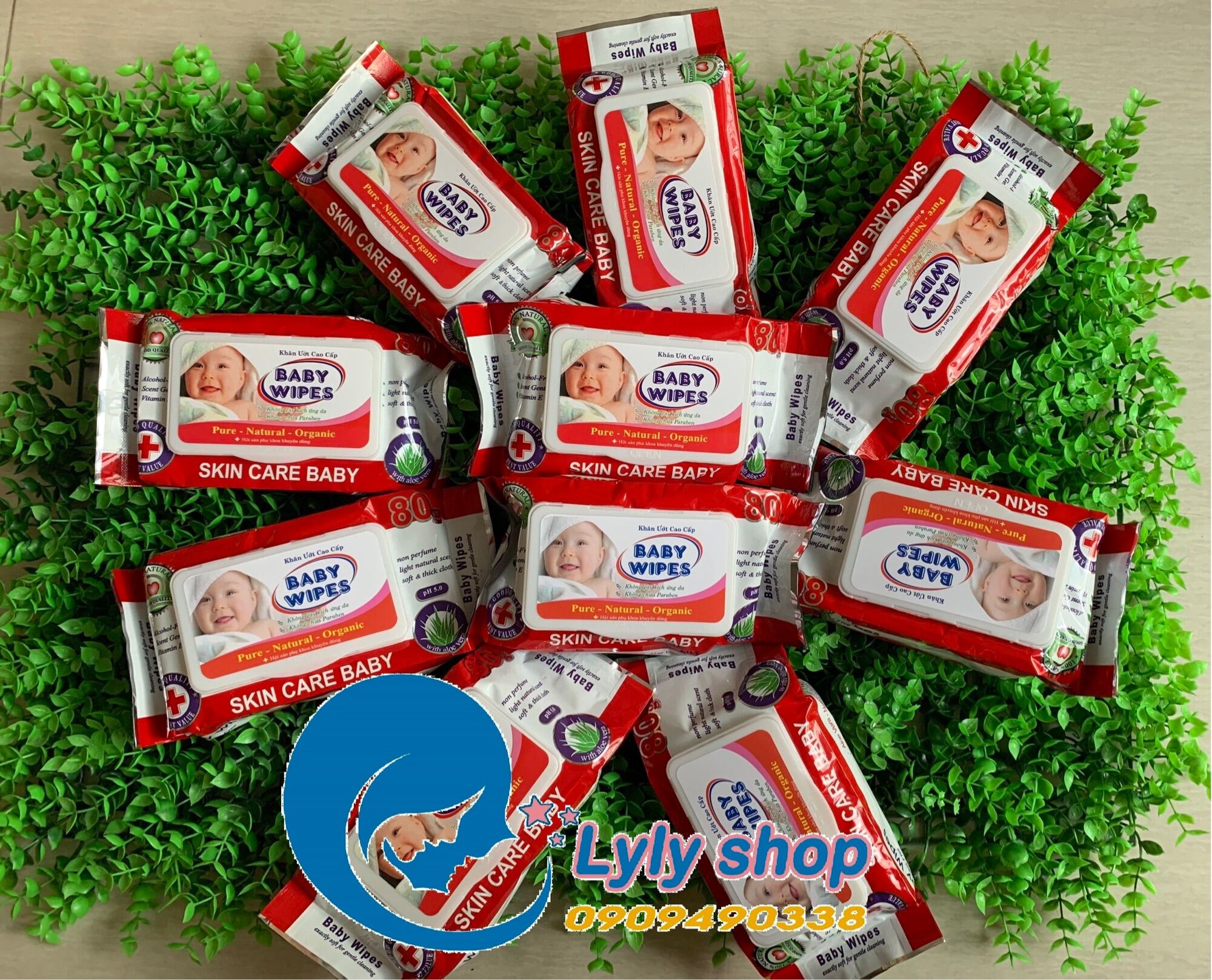 Khăn Giấy Ướt Baby Wipes Bịch 80g- Combo 10 gói