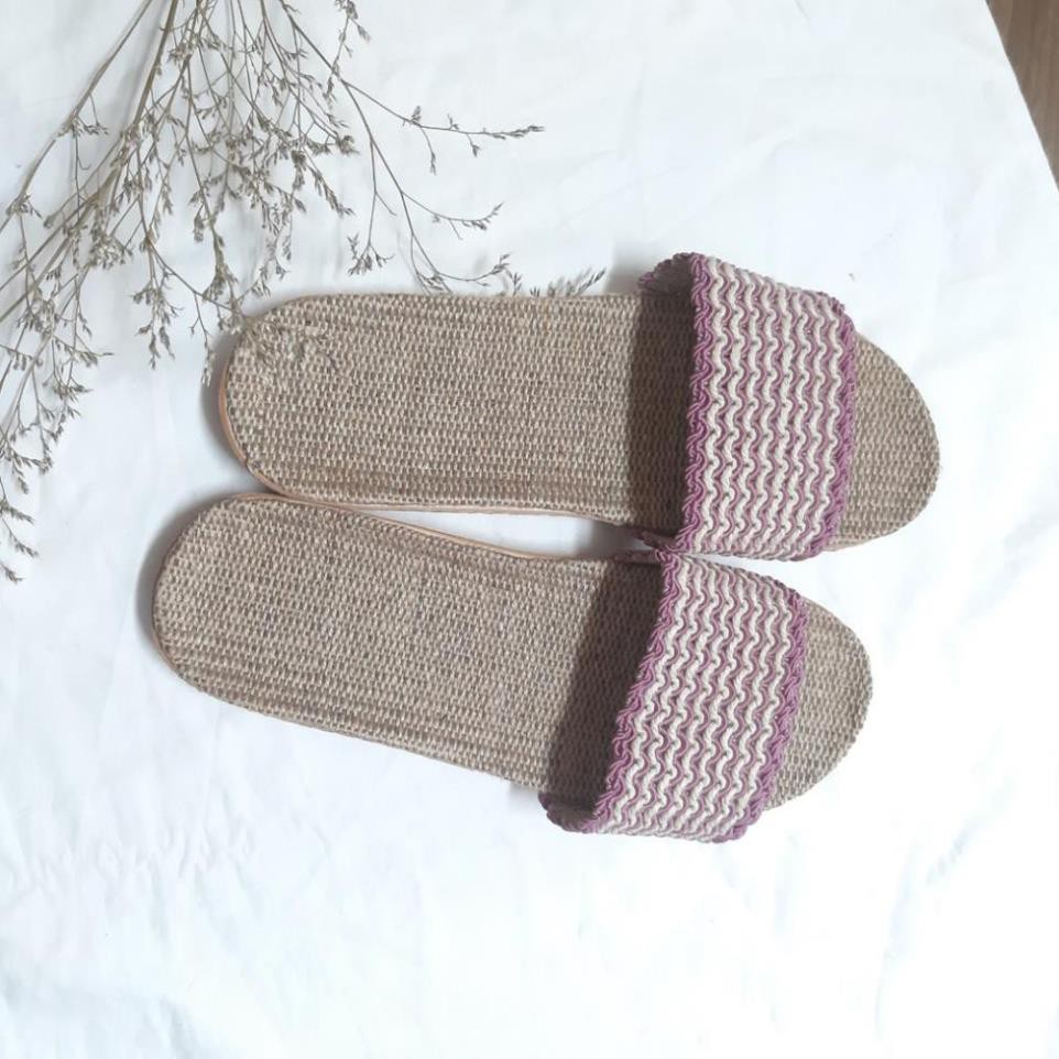 [Dép Đi Biển] Dép Cói Đi Biển Phong Cách Boho Có Ảnh Thật