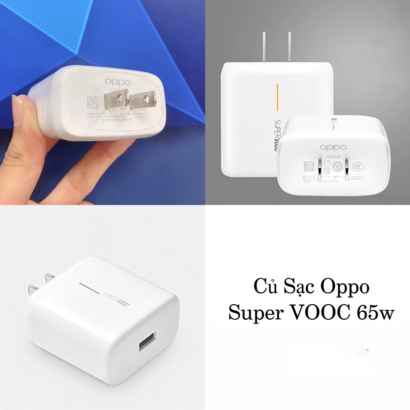 [Củ Sạc Oppo VOOC 65W] Củ Sạc 65W SUPER VOOC Chính Hãng Siêu Nhanh