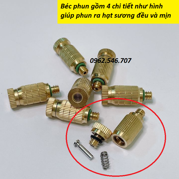 Bộ béc phun sương (Thân, Đế + Mắt Đồng)
