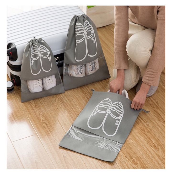 Combo 10 túi dây rút đựng giày dép HAPPYY chống thấm nước -sph