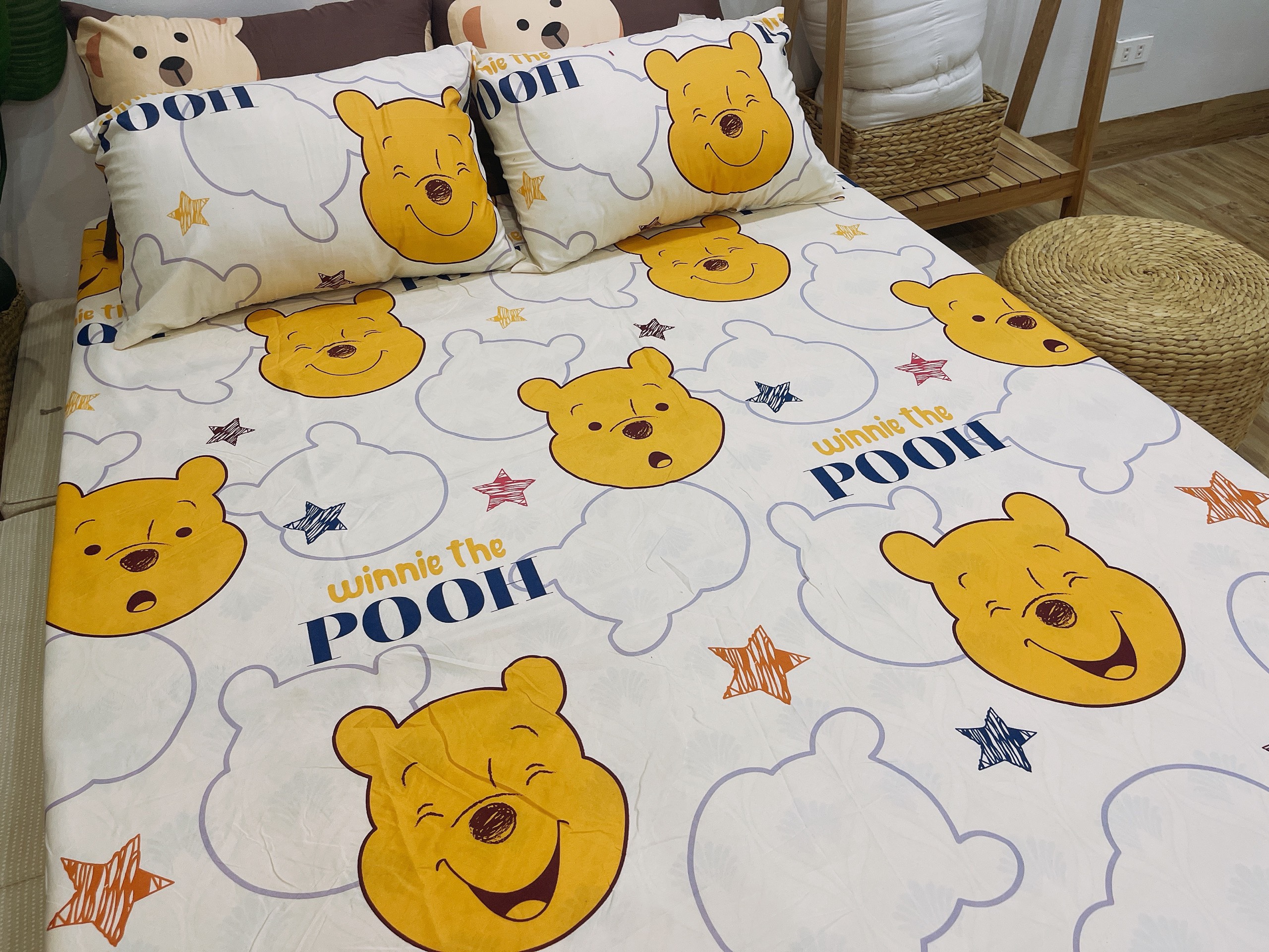 Bộ ga gối 3 món 1m6 1m8 2m2