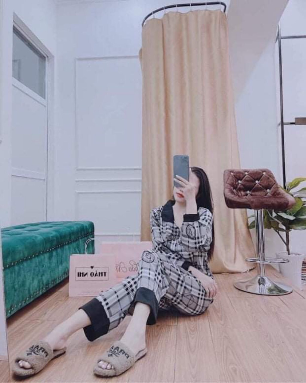 Bộ ngủ Pijama tay dài