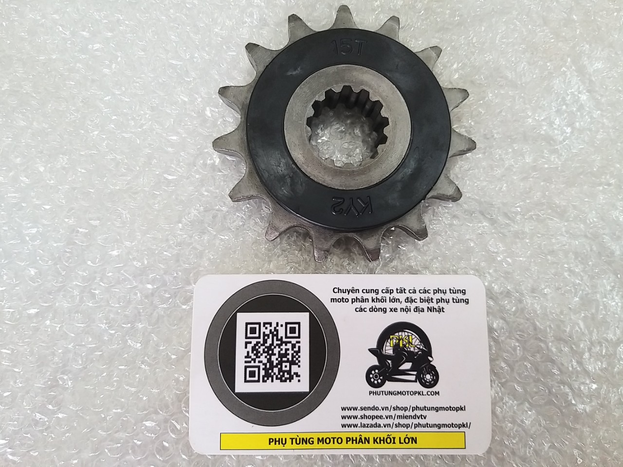 Nhông trước zin CB400 nc23, 31, 39. CB-1, NC30, 35 15T