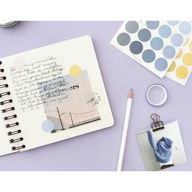 [Lấy mã giảm thêm 30%]Set 4 sticker color palette phụ kiện trang trí Decorme