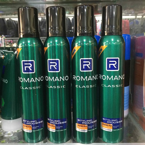 [HCM]Bọt tạo kiểu tóc Romano Classic 175g