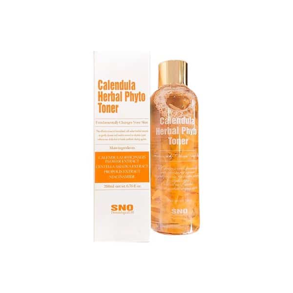 Nước Hoa Cúc Chứa Cánh Hoa Tươi Sno Calendula Herbal Phyto Toner