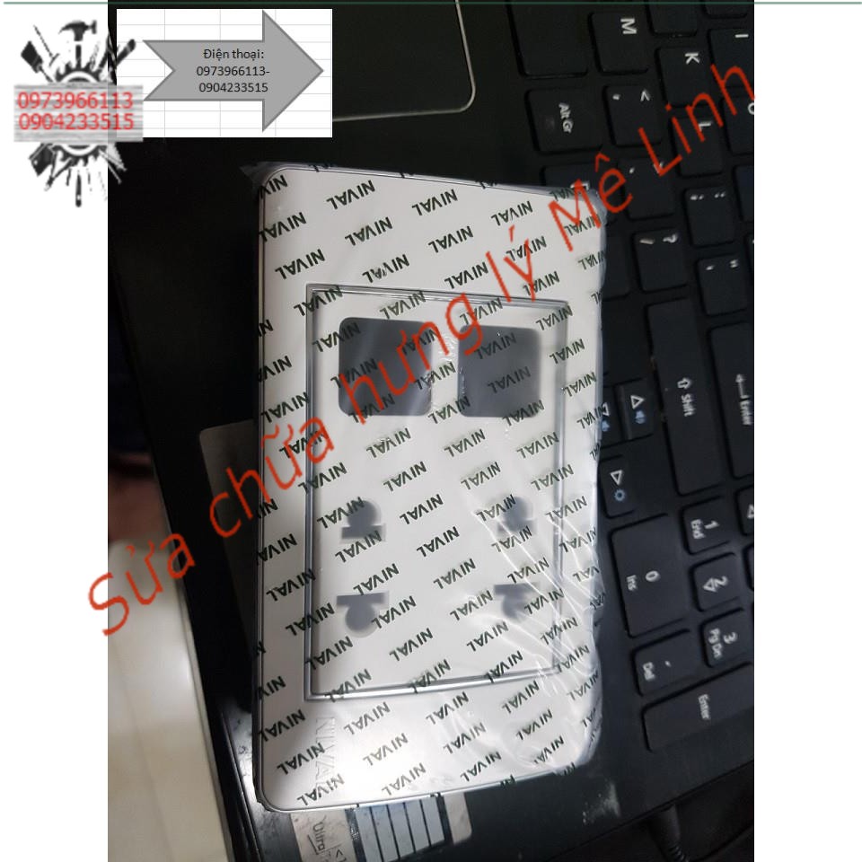 Nival chính hãng Ổ cắm 2- lỗ chịu tải S600 viền mạ crom chịu tải 10A