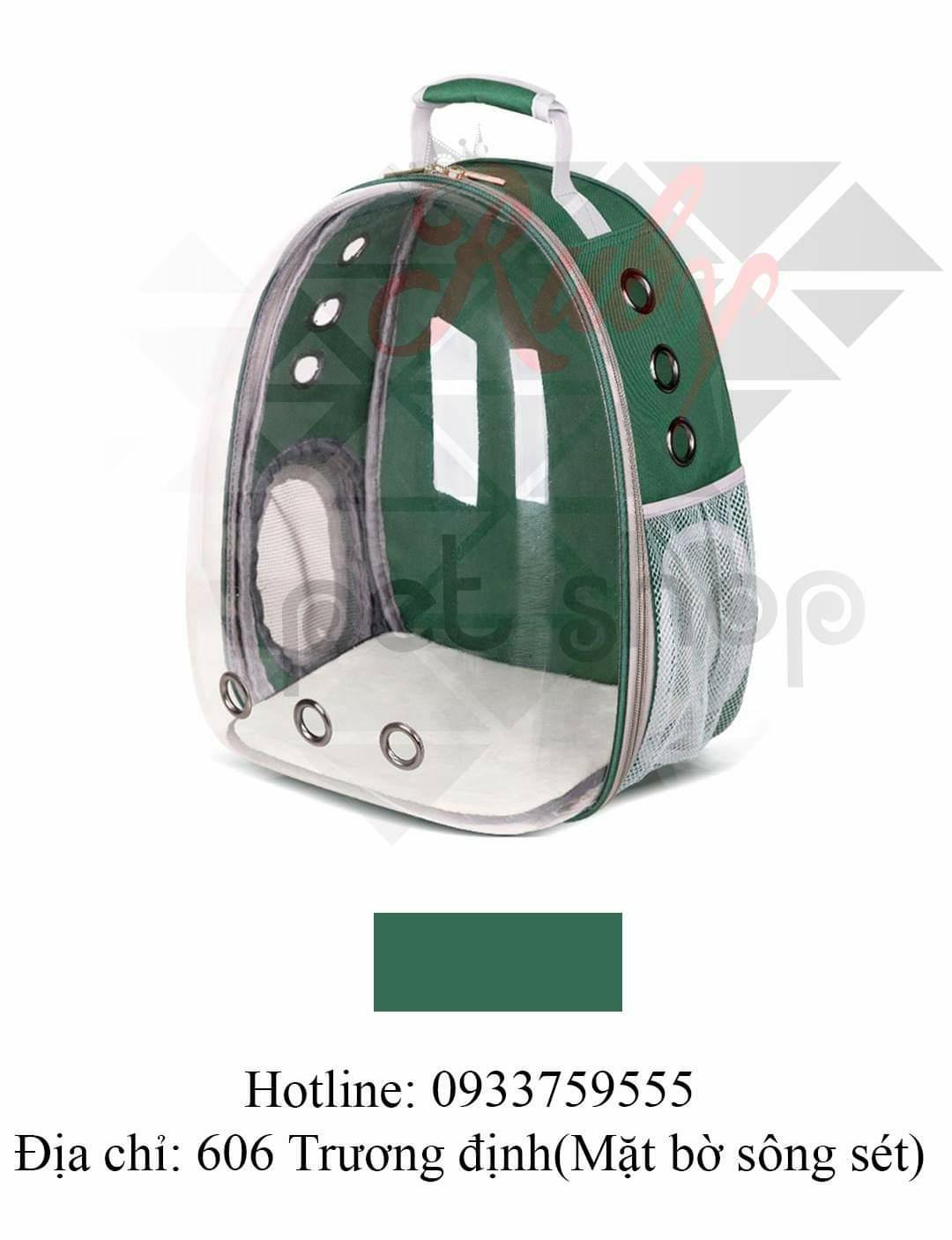 balo phi hành gia trong suốt cho chó mèo