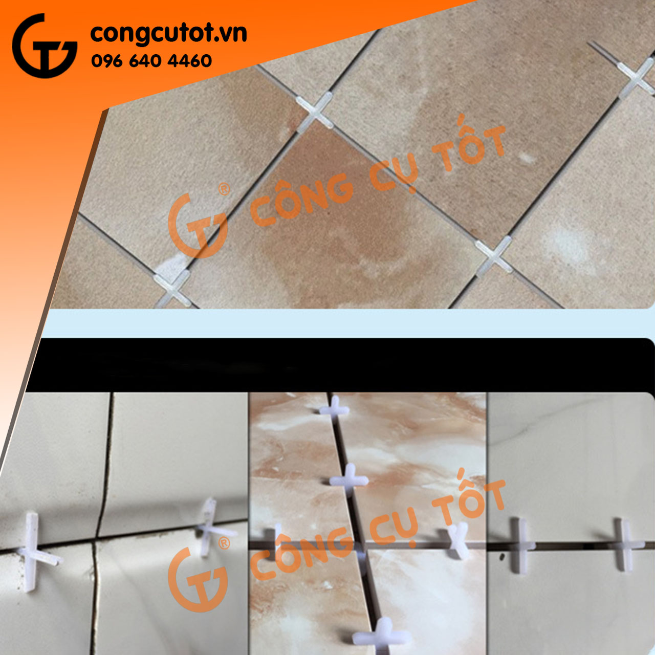 Ke ốp lát gạch dấu cộng túi 100 con
