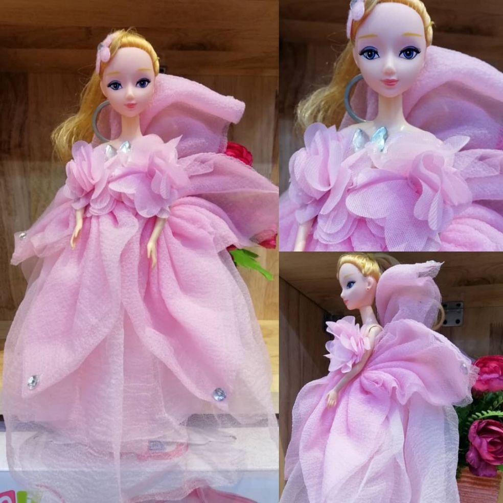 Búp bê váy hồng size 30cm