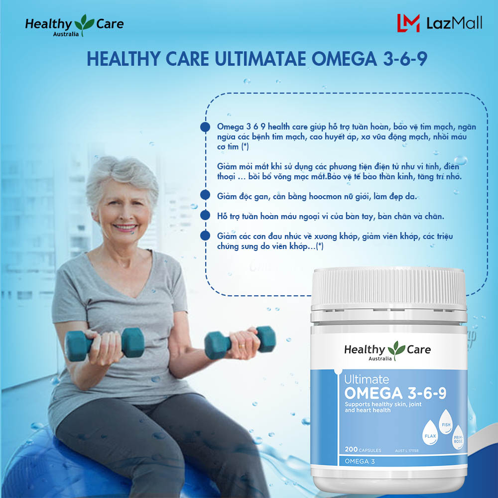 Combo Healthy Care Sụn cá mập + Omega 3 6 9 Ultimate