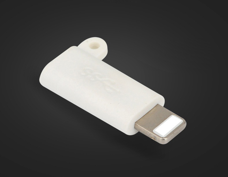 Đầu chuyển đổi từ USB Type C sang Lightning (Đen - Móc chống rơi)