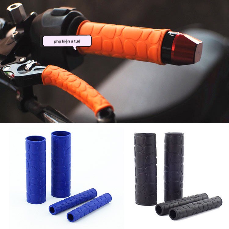 Bọc Tay Lái Xe Máy 4 Món Êm Tay [ 1 Bộ gồm 4 món ]