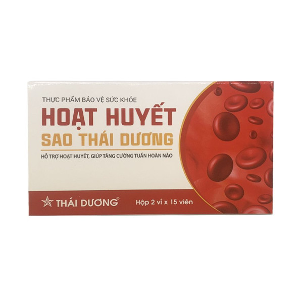 TPBVSK Hoạt Huyết ( hộp 2 vỉ x 15 viên) - Sao Thái Dương