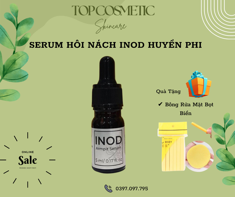 Serum hôi nách huyền phi,khử hôi nách, hôi chân, hôi miệng hiệu quả, kiềm mồ hôi,sáng da, hiệu quả sau 10 ngày sử dụng