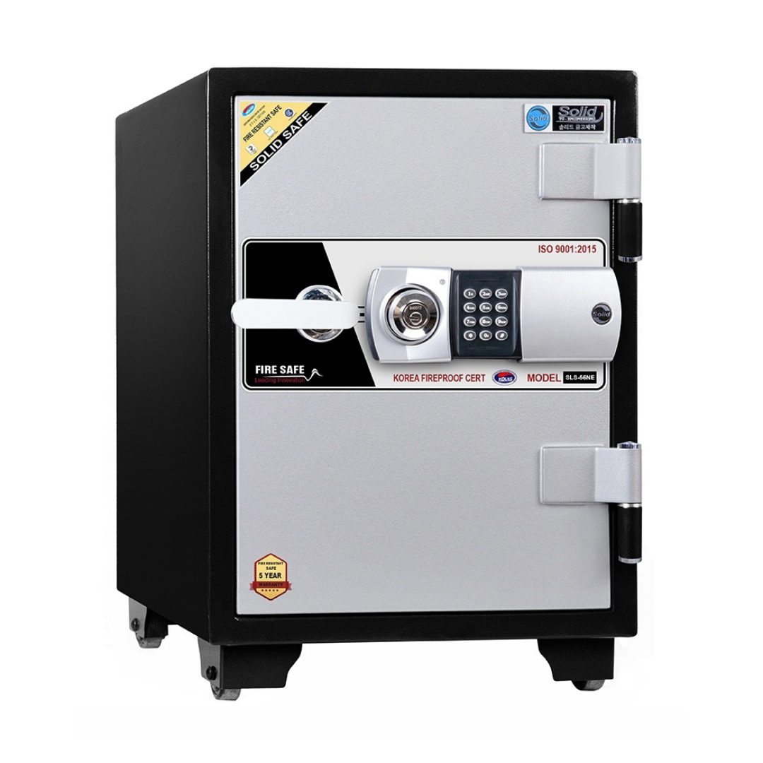 Két Sắt Hàn Quốc Solid SLS-56 (90kg) Chống Cháy 1000 độ C