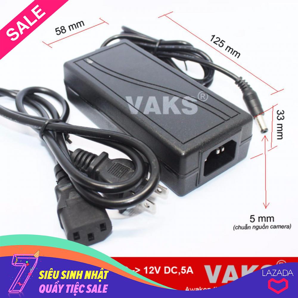 Bộ adapter chuyển nguồn điện từ 220V AC sang 12V DC,5A - 60W