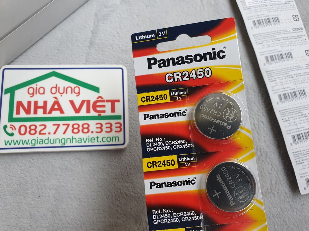 Vỉ 01 pin cúc áo Panasonic CR2450