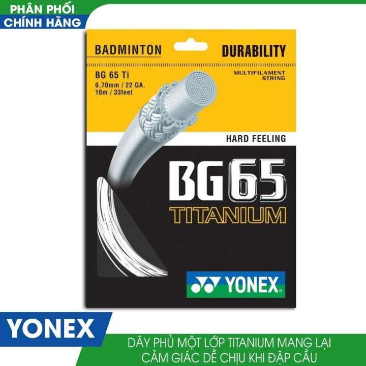 Dây cước đan vợt cầu lông Yonex BG 65 Titanium (Chính hãng)