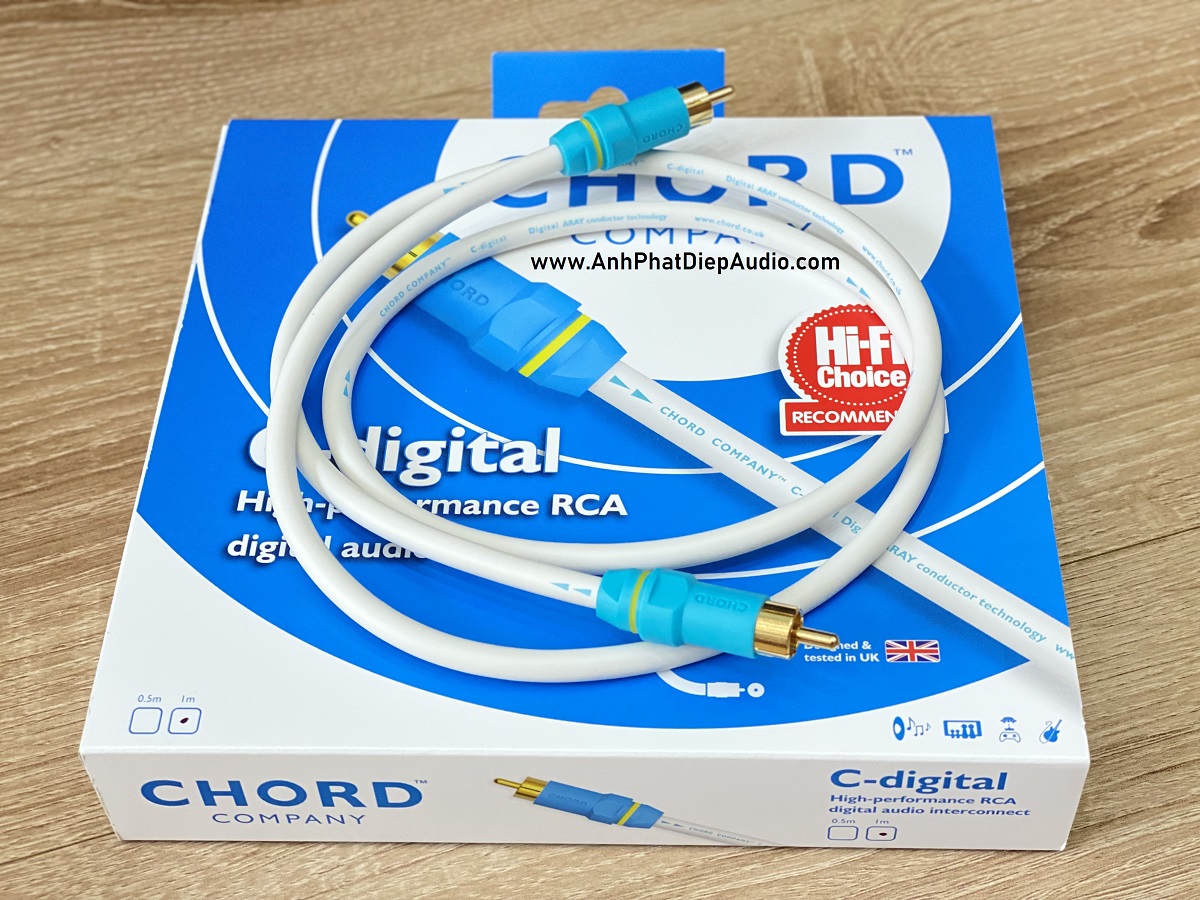 Dây tín hiệu coxial CHORD C-digital digital audio interconnect 1M