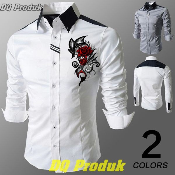 [HCM]Áo sơ mi nam đen tay dài viền cổ thêu logo ong cao cấp SM136 (HÌNH .T.H.Ậ.T.)