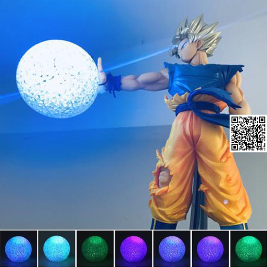 [HCM]835 F Quả cầu năng lượng gắn cho mô hình Songoku tư thế kame trong Anime Dragonball 7 viên ngọc rồng Màu led ngân hà (Đọc kỹ mô tả cám ơn)