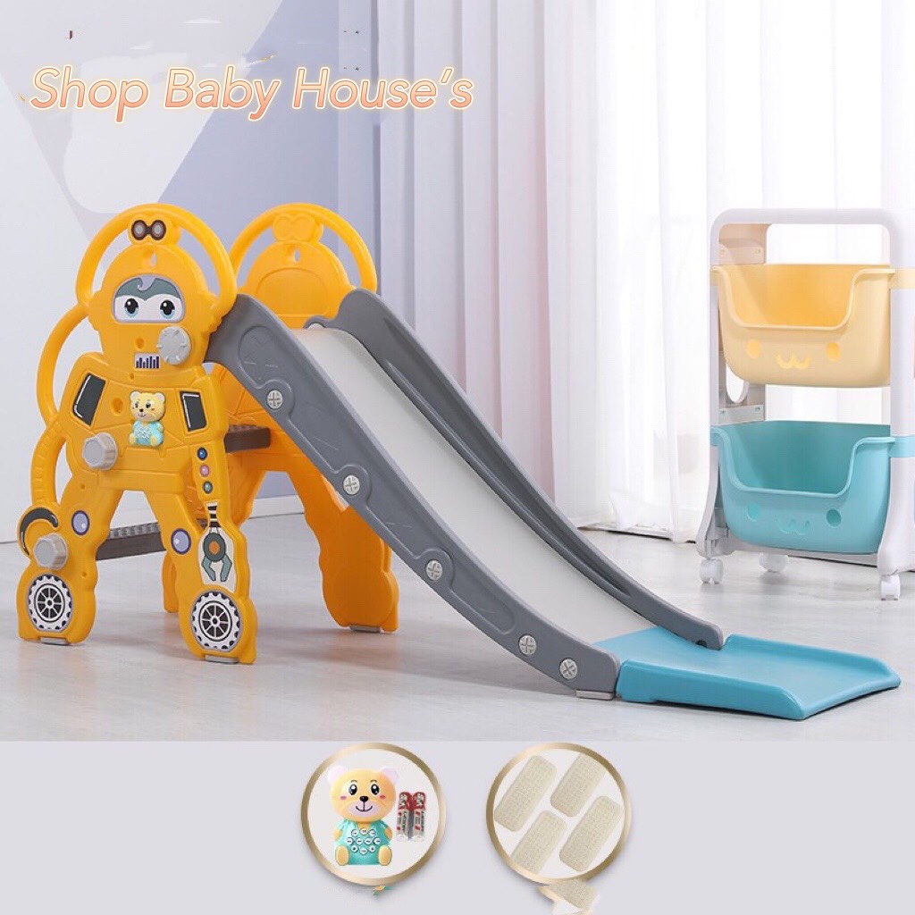 Cầu trượt bập bênh cá heo cho bé