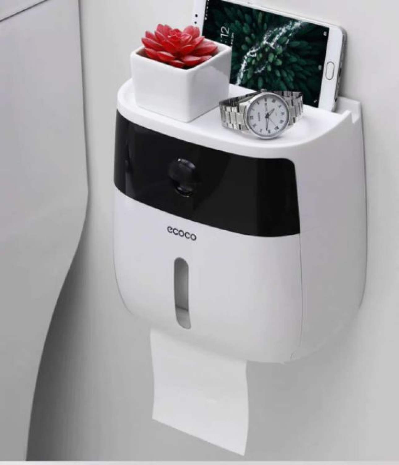 Hộp đựng giấy vệ sinh 2in1 ECOCO
