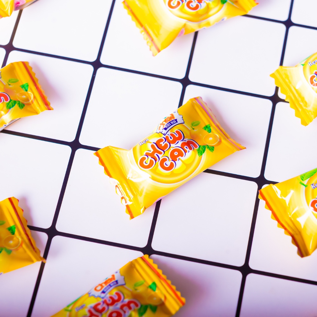 [THÙNG GIÁ SỈ] Kẹo Chew Cam Hải Hà Túi 100g - 60 Túi/Thùng