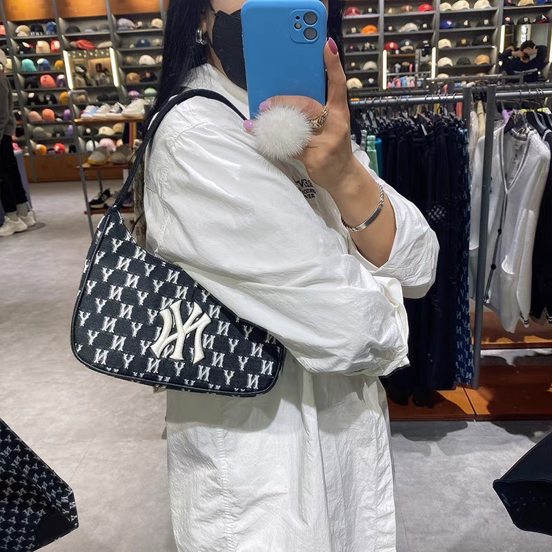 Denim Mlb Underarm Bag