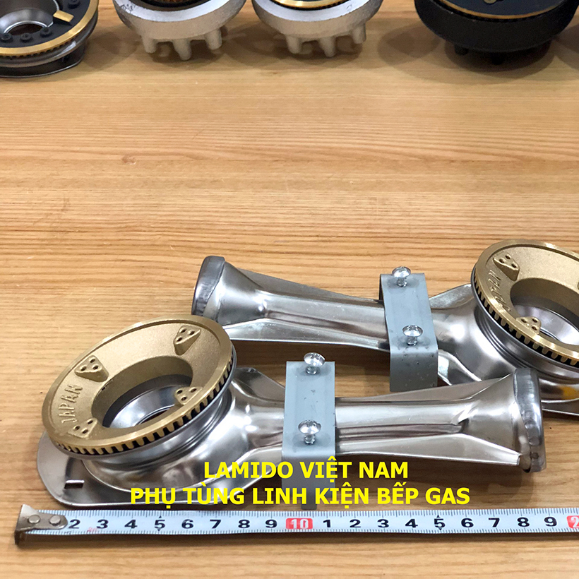 COMBO 2 Cái Điếu inox + Đầu Đốt sen chia lửa bếp gas chén đồng  - [ HỎA TỐC ] [LINH KIỆN] - ( Kèm Bass gắn + Vít)