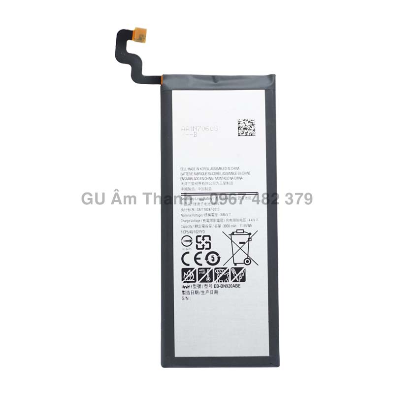 Pin cho samsung galaxy note 5 n920 sm-n920c dung lượng 3000mah zin máy