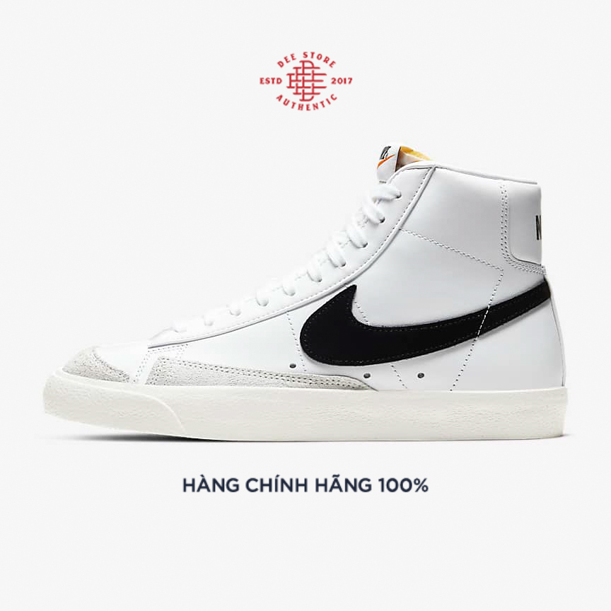 [CHÍNH HÃNG] Giày Thể Thao Nam Nike Blazer Mid '77 Vintage M White/Black ’ BQ6806-100 - Dee Store VN