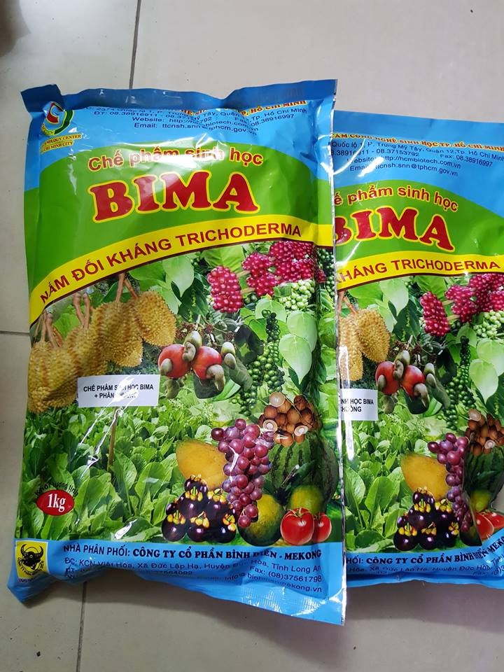 Gói 1kg Chế phẩm sinh học BiMa - Nâm đối khàng Trichoderma