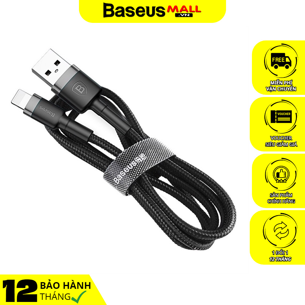 Cáp sạc nhanh, truyền dữ liệu tốc độ cao USB to iP Baseus Cafule Lightning cho iρhone/ iPad