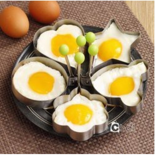 Khuôn Rán Trứng Inox 5 Hình