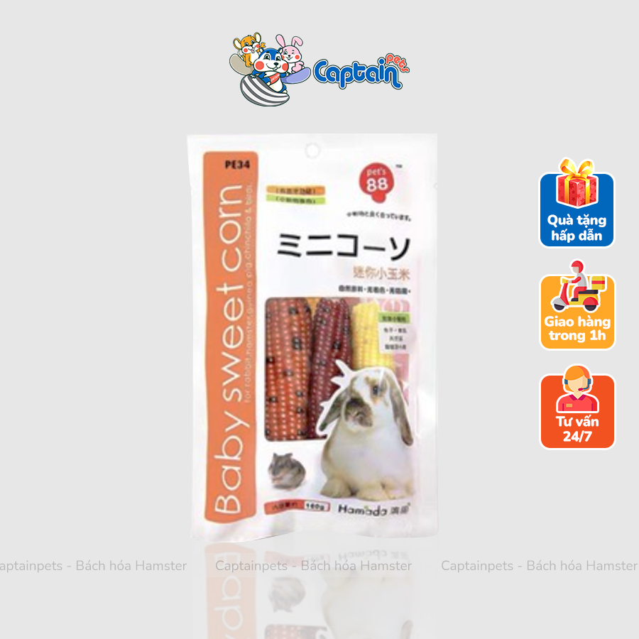 [FREESHIP MAX] Bắp ngô mài răng Hamster Pet's 88 - Bách hóa Hamster