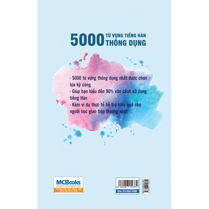 [HCM]Sách - 5000 Từ Vựng Tiếng Hàn Thông Dụng