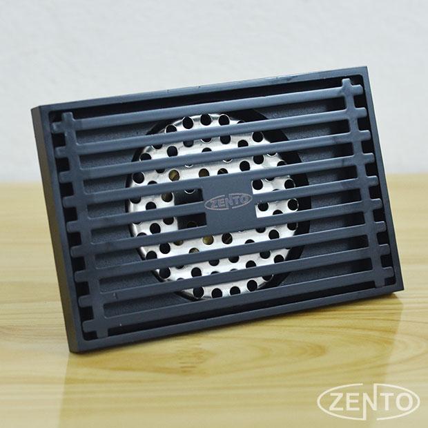 Thoát sàn chống mùi Black series ZT558-B (14x9cm)